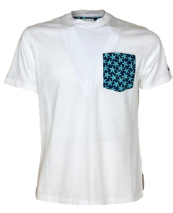 T-SHIRT UOMO BIANCA STELLE MARINE