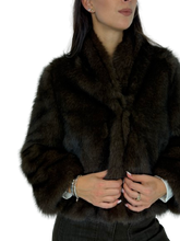 Carica l&#39;immagine nel visualizzatore di Gallery, ECO-PELLICCIA DONNA MARRONE
