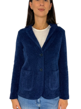 Carica l&#39;immagine nel visualizzatore di Gallery, GIACCA DONNA BLU MONOPETTO
