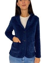 Carica l&#39;immagine nel visualizzatore di Gallery, GIACCA DONNA BLU MONOPETTO
