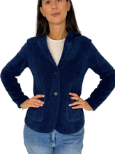 Carica l&#39;immagine nel visualizzatore di Gallery, GIACCA DONNA BLU MONOPETTO
