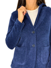 Carica l&#39;immagine nel visualizzatore di Gallery, GIACCA DONNA BLU MONOPETTO
