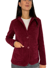 Carica l&#39;immagine nel visualizzatore di Gallery, GIACCA DONNA BORDEAUX MONOPETTO
