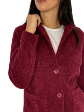 Carica l&#39;immagine nel visualizzatore di Gallery, GIACCA DONNA BORDEAUX MONOPETTO
