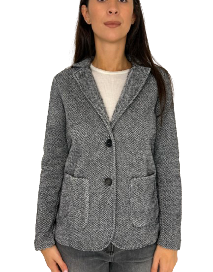 GIACCA DONNA GRIGIA MONOPETTO