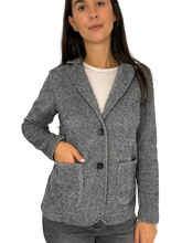 Carica l&#39;immagine nel visualizzatore di Gallery, GIACCA DONNA GRIGIA MONOPETTO

