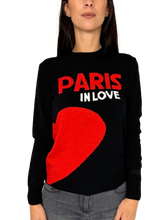 Carica l&#39;immagine nel visualizzatore di Gallery, PULLOVER DONNA GIROCOLLO PARIS IN LOVE
