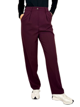 Carica l'immagine nel visualizzatore di Gallery, PANTALONE DONNA BORDEAUX
