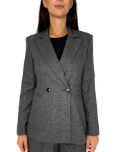 Carica l&#39;immagine nel visualizzatore di Gallery, GIACCA DONNA GRIGIA MISTO LANA
