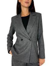 Carica l&#39;immagine nel visualizzatore di Gallery, GIACCA DONNA GRIGIA MISTO LANA
