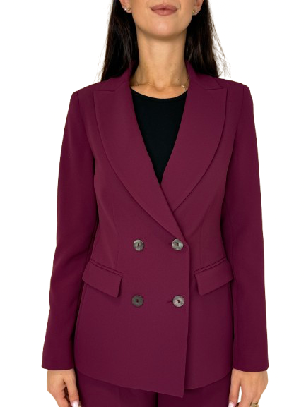 GIACCA DONNA DOPPIOPETTO BORDEAUX
