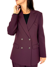 Carica l'immagine nel visualizzatore di Gallery, GIACCA DOPPIOPETTO DONNA BORDEAUX
