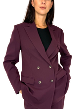 Carica l'immagine nel visualizzatore di Gallery, GIACCA DOPPIOPETTO DONNA BORDEAUX
