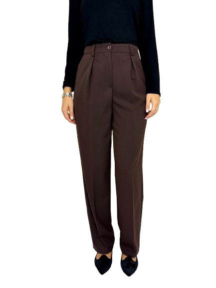 PANTALONE DONNA MARRONE