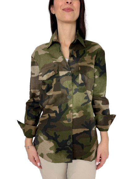 GIACCA DONNA FANTASIA MILITARE