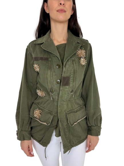 GIACCA DONNA VERDE MILITARE