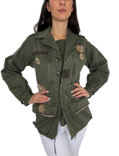 Carica l&#39;immagine nel visualizzatore di Gallery, GIACCA DONNA VERDE MILITARE
