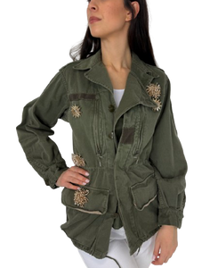 GIACCA DONNA VERDE MILITARE