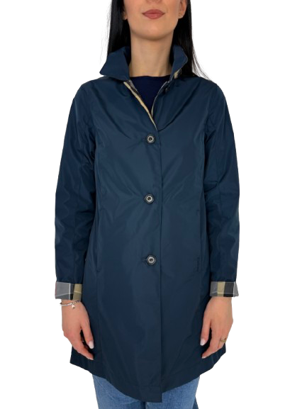 TRENCH DONNA BLU REVERSIBILE