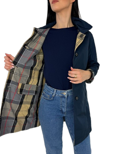 TRENCH DONNA BLU REVERSIBILE