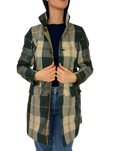 TRENCH DONNA VERDE REVERSIBILE