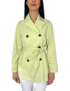 TRENCH DONNA LIME DOPPIOPETTO CON CINTURA