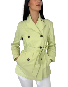 TRENCH DONNA LIME DOPPIOPETTO CON CINTURA