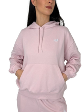 Carica l&#39;immagine nel visualizzatore di Gallery, FELPA DONNA CON CAPPUCCIO ROSA
