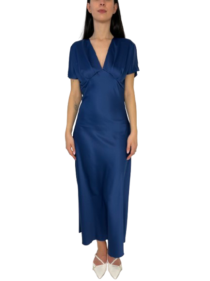 ABITO BLU SCURO IN RASO