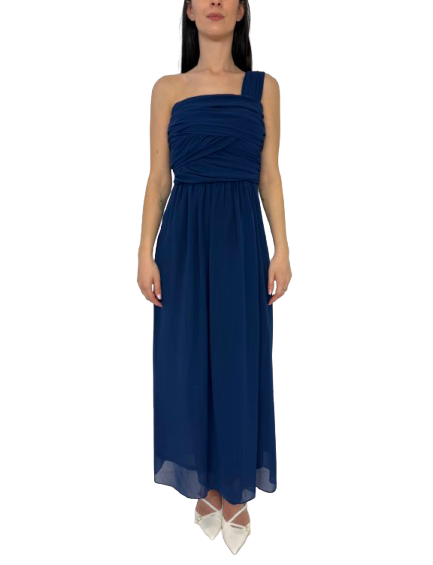 ABITO DONNA LUNGO BLU SCURO