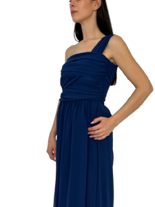 ABITO DONNA LUNGO BLU SCURO