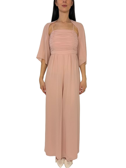 TUTA INTERA DONNA ROSA CON COPRISPALLE