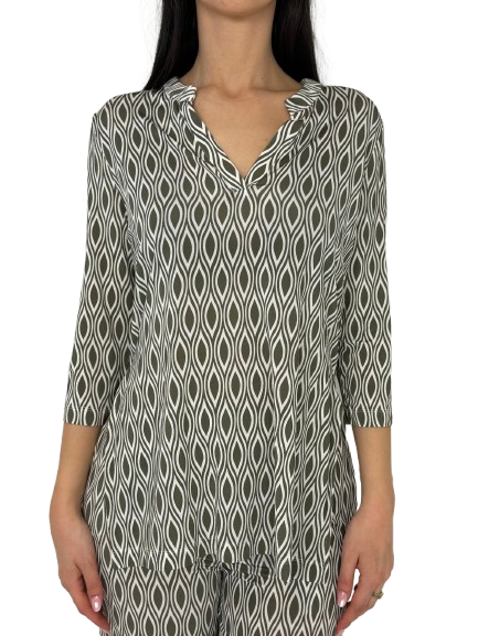 MAGLIA DONNA FANTASIA GEOMETRICA