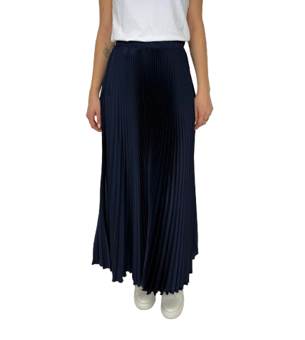 GONNA DONNA PLISSETTATA BLU