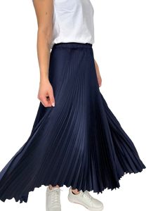 GONNA DONNA PLISSETTATA BLU