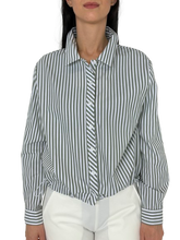 Carica l&#39;immagine nel visualizzatore di Gallery, CAMICIA DONNA CORTA A RIGHE
