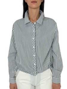 CAMICIA DONNA CORTA A RIGHE