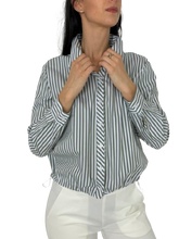 Carica l&#39;immagine nel visualizzatore di Gallery, CAMICIA DONNA CORTA A RIGHE
