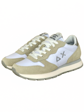 Carica l&#39;immagine nel visualizzatore di Gallery, SNEAKERS DONNA BIANCHE/BEIGE Z34202 ALLY GOLD SILVER
