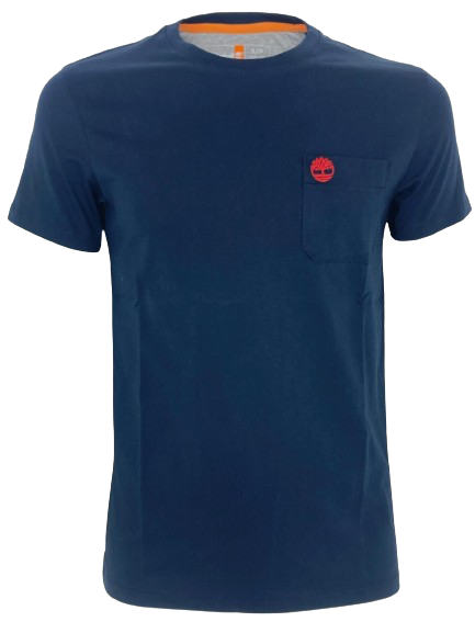 T-SHIRT BLU CON LOGO