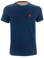 T-SHIRT BLU CON LOGO