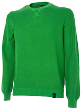 Carica l&#39;immagine nel visualizzatore di Gallery, PULLOVER UOMO VERDE 100% COTONE
