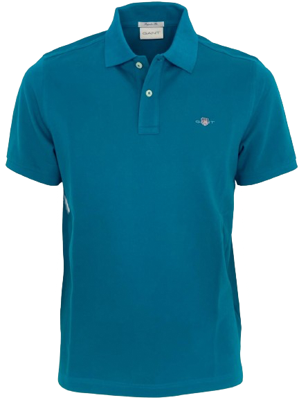 POLO UOMO BLU MISTO COTONE