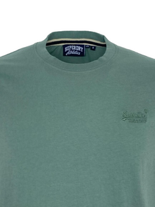 T-SHIRT UOMO VERDE SALVIA 100% COTONE