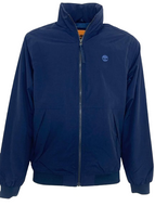 GIACCA UOMO BLU CON COLLO ALTO