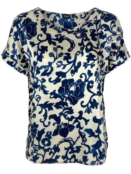 BLUSA DONNA A FANTASIA BLU