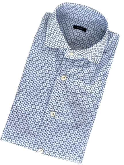 CAMICIA UOMO IN MICRO-FANTASIA