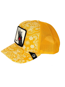 CAPPELLINO UOMO GIALLO PUNK