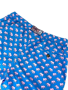 COSTUME UOMO BLU IN MICRO-FANTASIA ELEFANTE