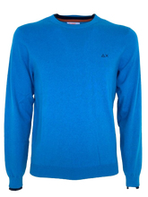 Carica l&#39;immagine nel visualizzatore di Gallery, PULLOVER UOMO AZZURRO MISTO LANA
